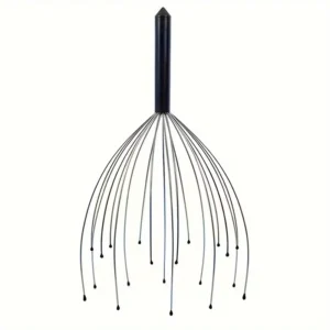 Wired scalp massager for hair stimulation and circulation