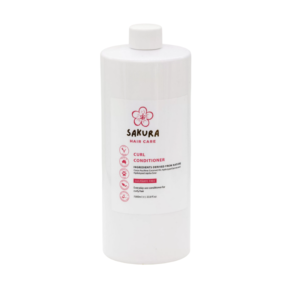 Sakura Curl Conditioner 1L salon size bottle for curly hair hydration