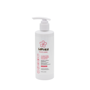 Clarifying Peppermint Shampoo 250ml bottle for oily scalp treatment
