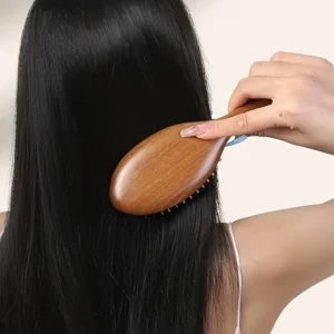 Natural Sandalwood Brush for scalp massage