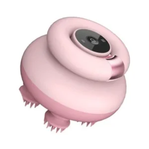 Sakura Hair Care Scalp Massager Pro Waterproof Pink - used for scalp exfoliation and hair growth stimulation.