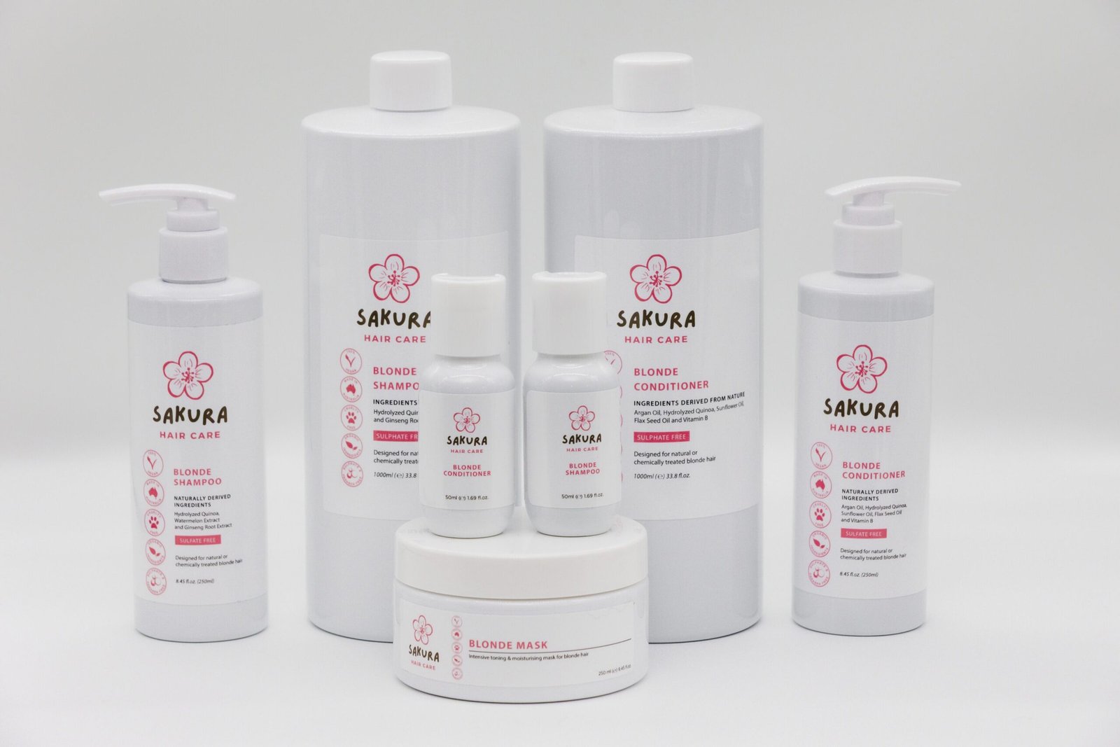 Sakura Blonde Conditioner – 250ml Pack of 6 - Image 3