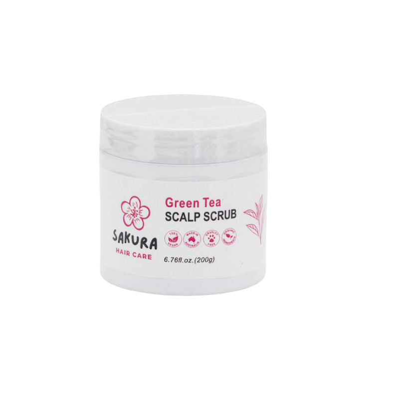 Sakura Scalp Scrub – Green Tea 200gm – Retail Pack of 6